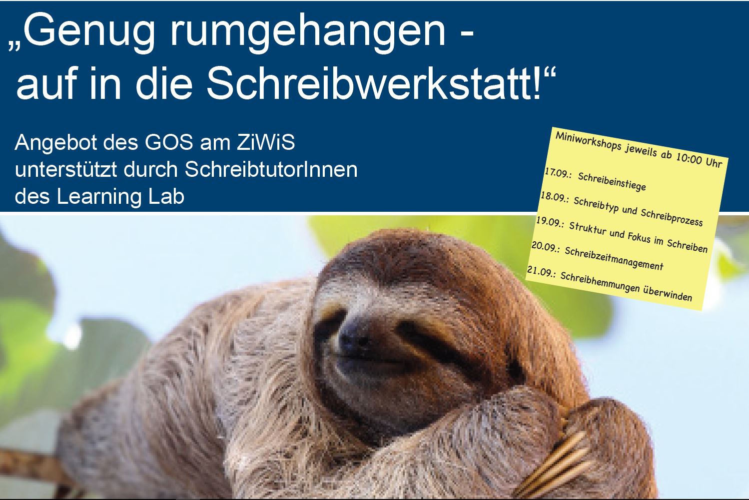 Zum Artikel "Schreibwerkstatt des GOS"