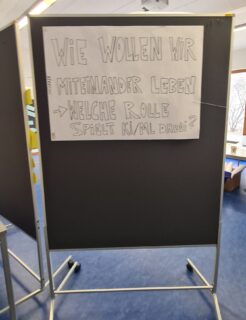 Thema der Abschlussausstellung von Gruppe 1